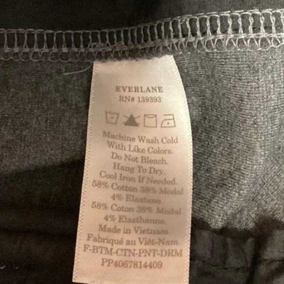 Everlane Gray High Rise Pull On Elastic Waist Casual Cropped Pants Size XXS - Picture 5 of 5